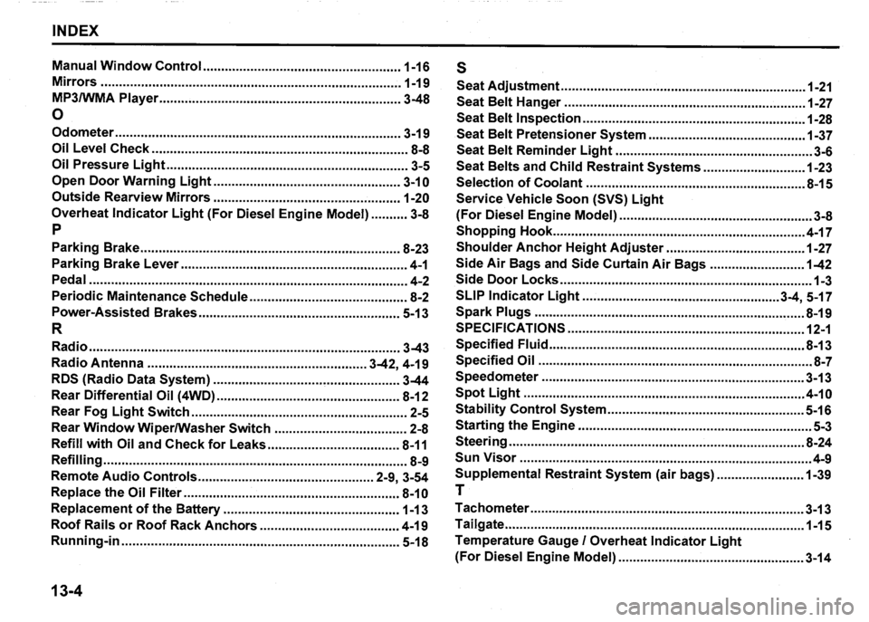 SUZUKI SX4 2007  Owners Manual 