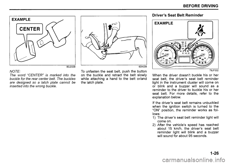 SUZUKI SX4 2012  Owners Manual 