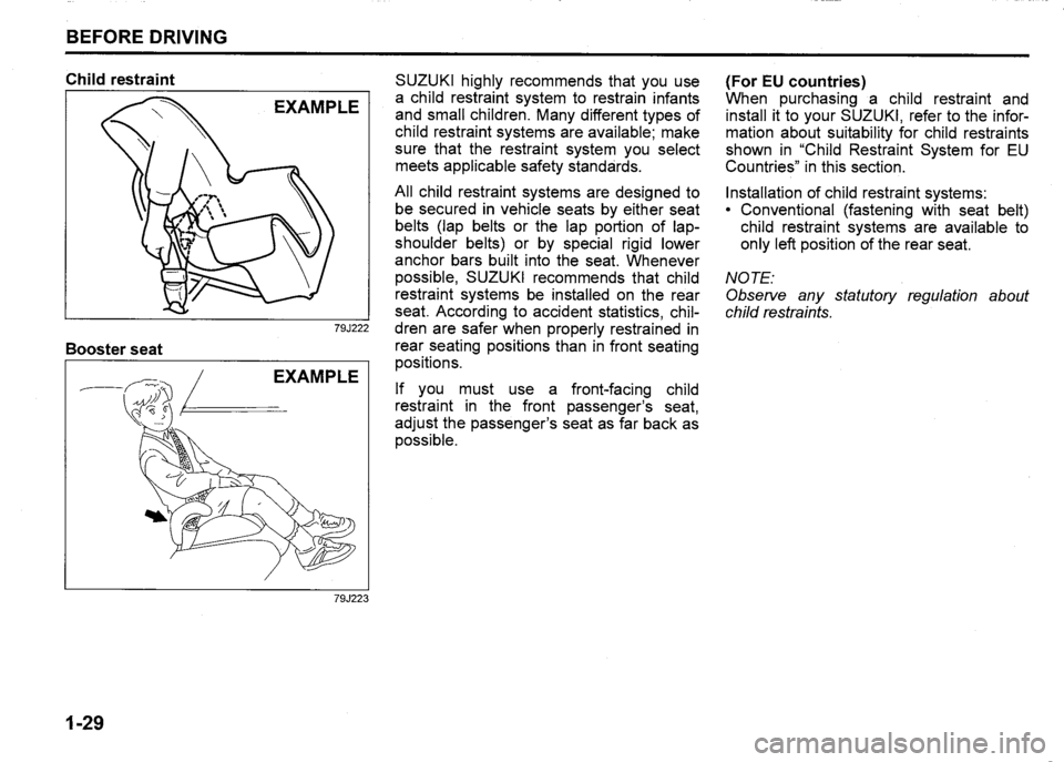 SUZUKI SX4 2012  Owners Manual 