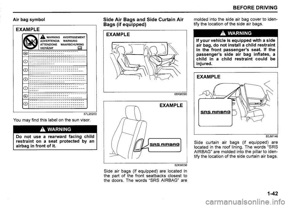 SUZUKI SX4 2011  Owners Manual 