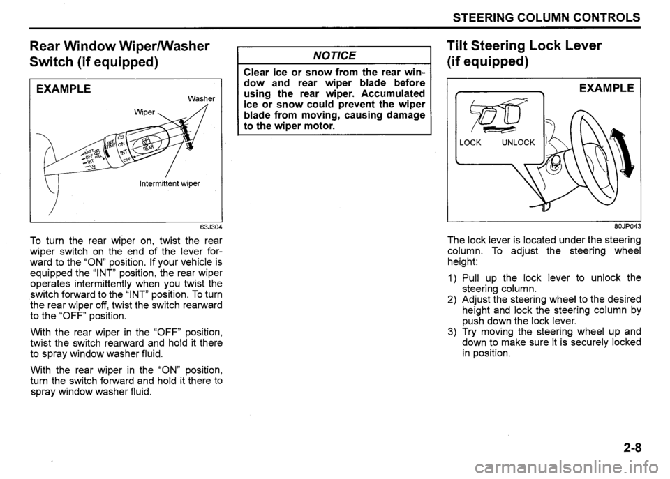SUZUKI SX4 2011  Owners Manual 