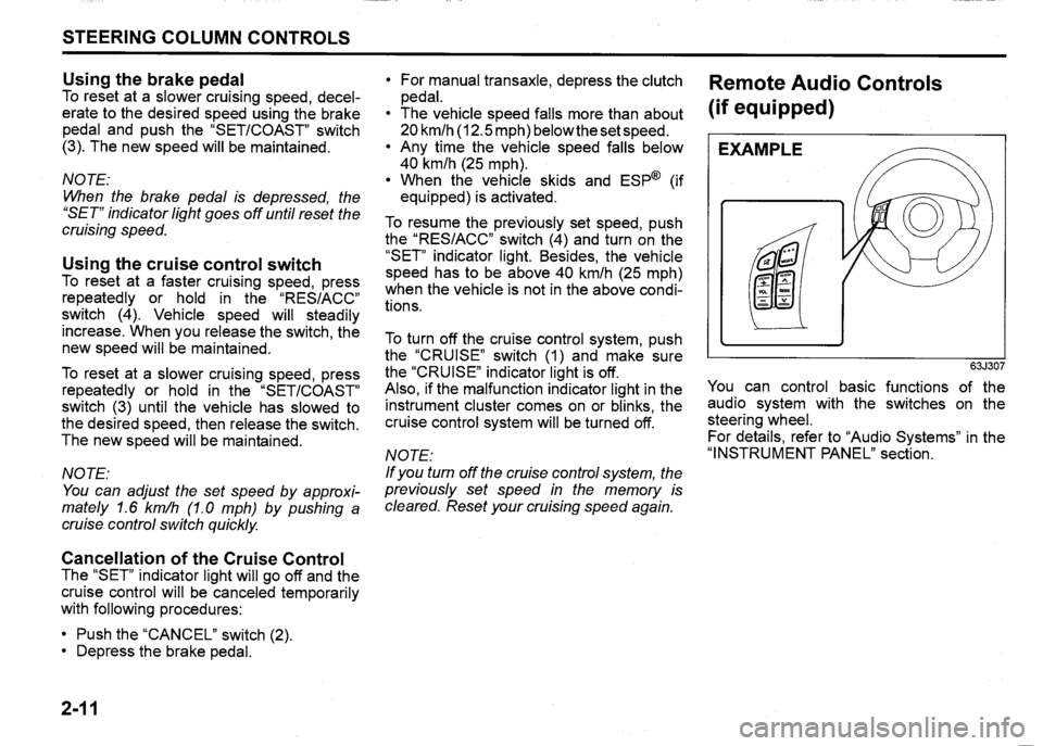 SUZUKI SX4 2011  Owners Manual 