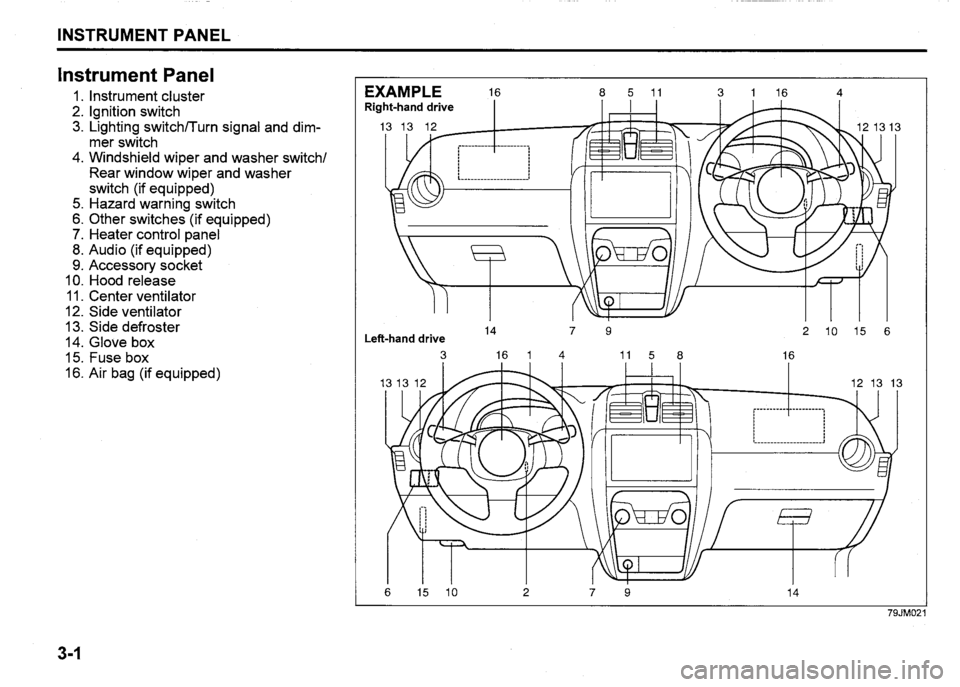 SUZUKI SX4 2011  Owners Manual 