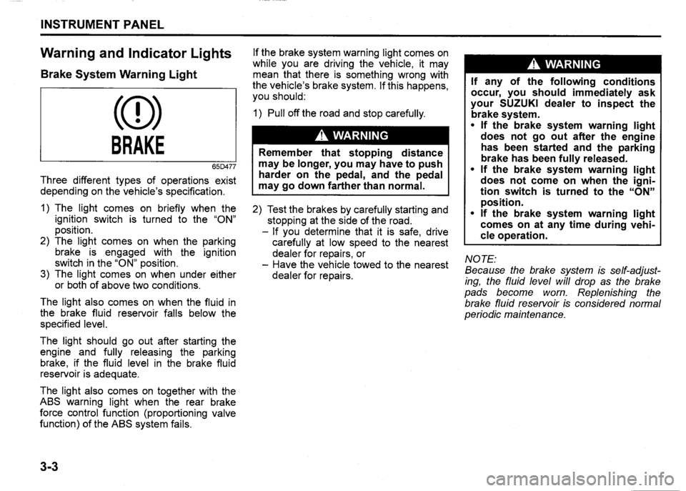 SUZUKI SX4 2012  Owners Manual 