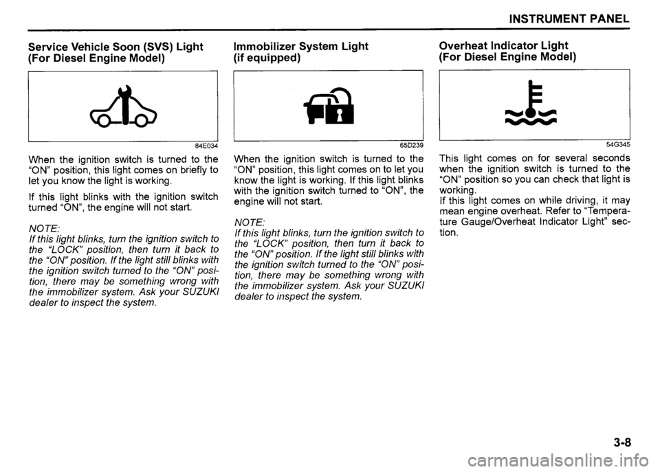 SUZUKI SX4 2012  Owners Manual 