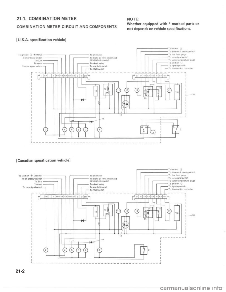 SUZUKI GRAND VITARA 1987  Service Repair Manual 21-2 