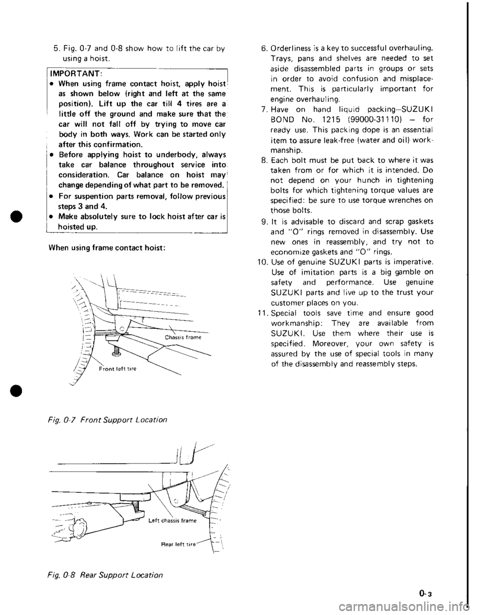 SUZUKI GRAND VITARA 1987  Service Repair Manual 