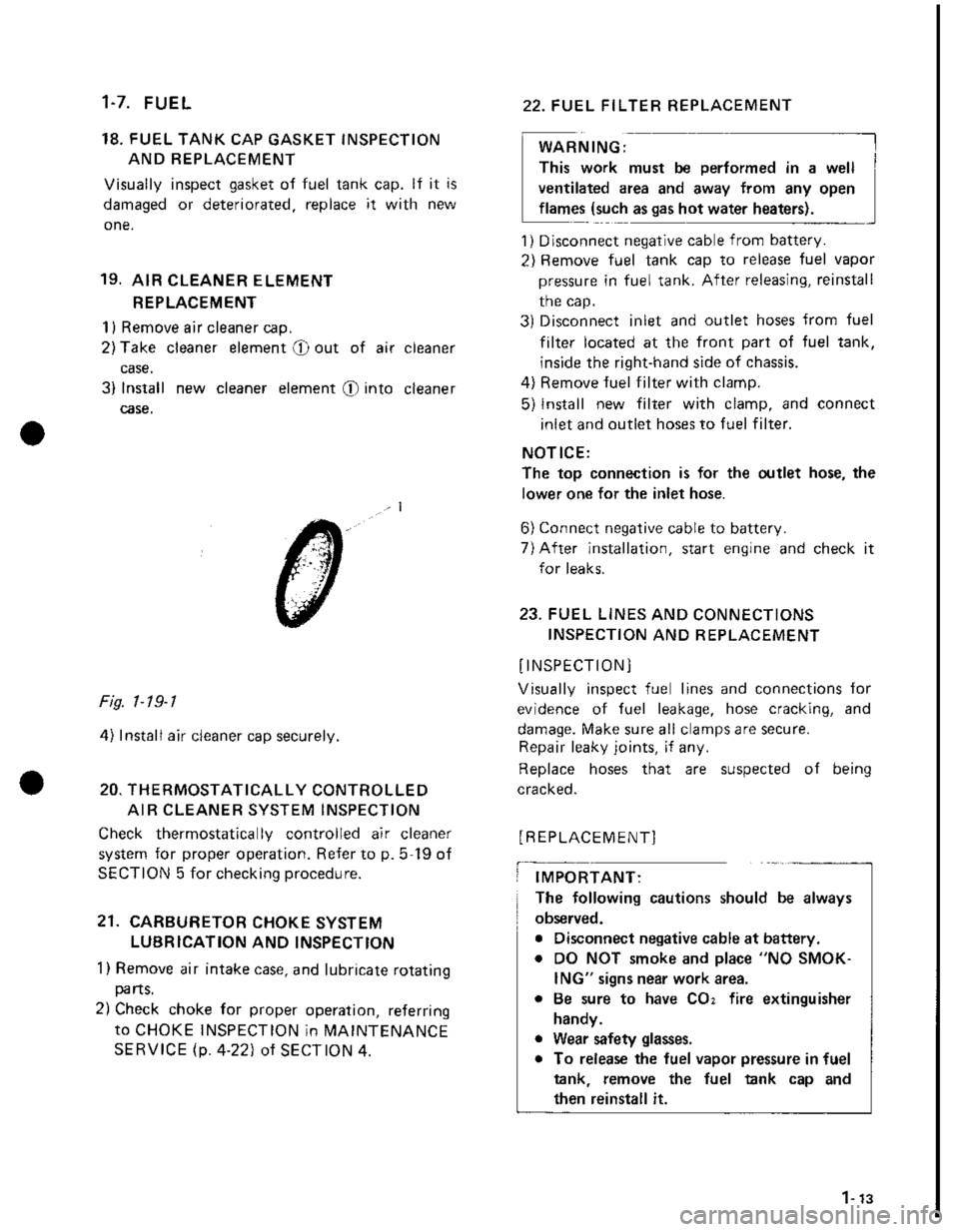 SUZUKI GRAND VITARA 1987  Service Repair Manual 