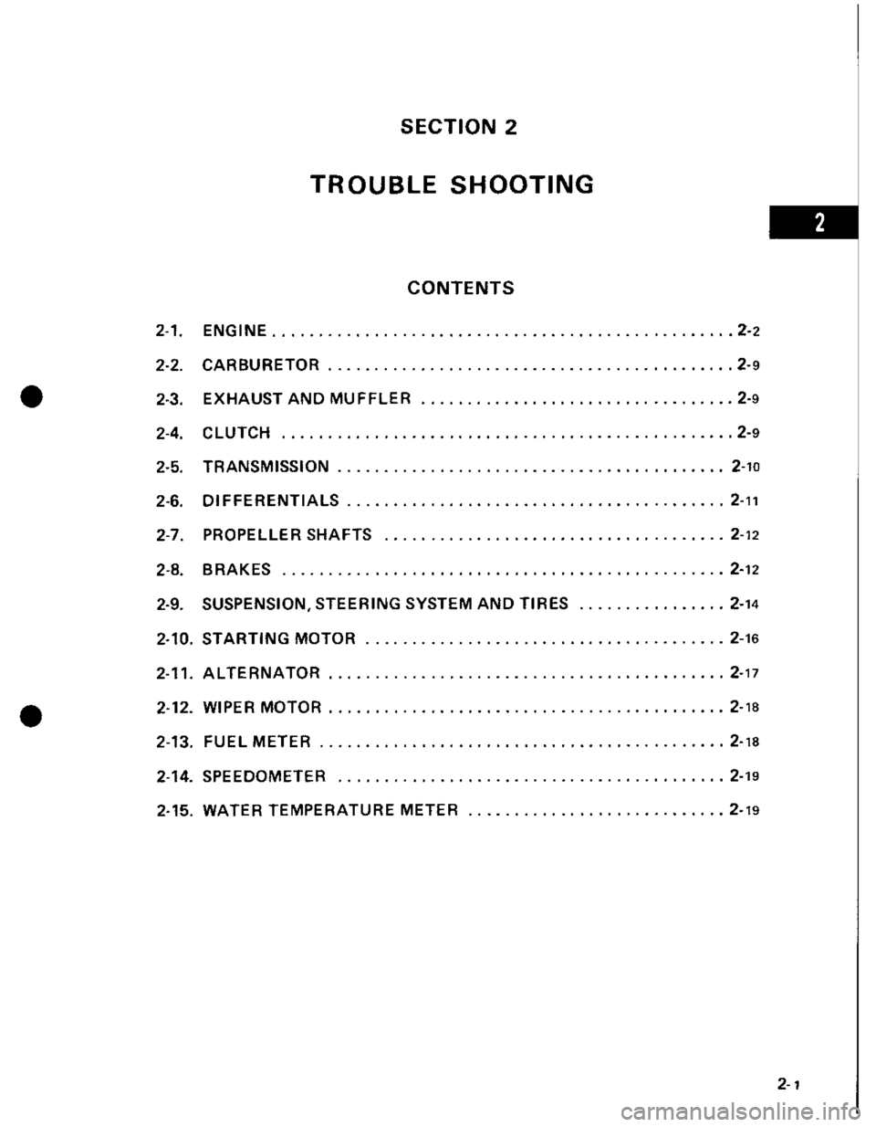 SUZUKI GRAND VITARA 1987  Service Repair Manual 