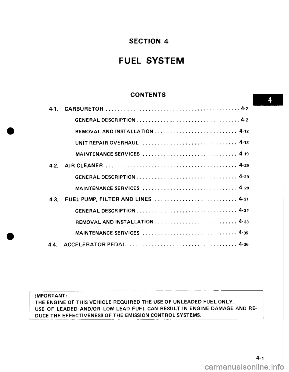 SUZUKI GRAND VITARA 1987  Service Repair Manual 