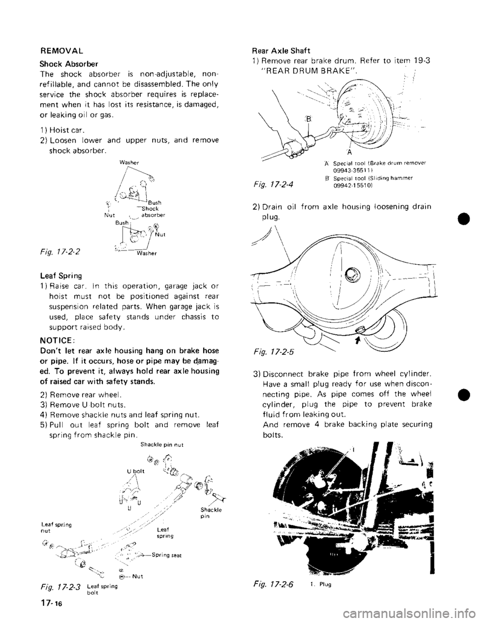 SUZUKI GRAND VITARA 1987  Service Repair Manual 