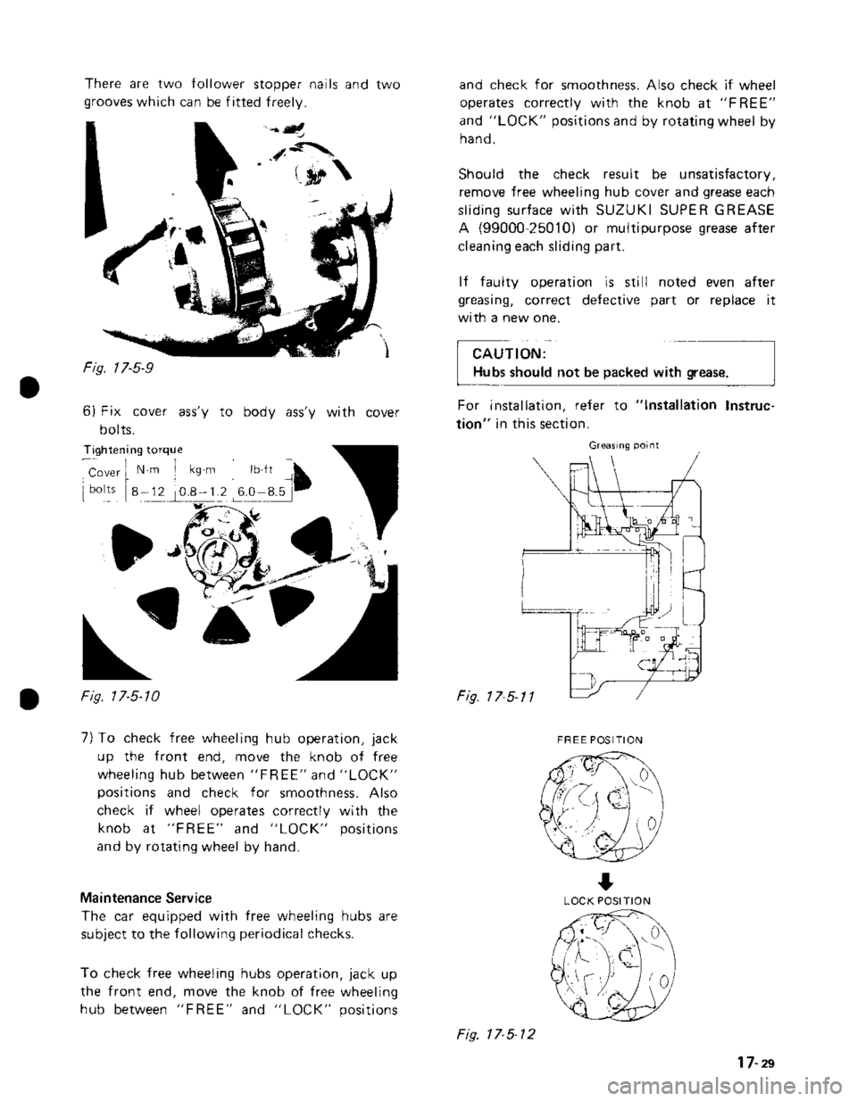 SUZUKI GRAND VITARA 1987  Service Repair Manual 