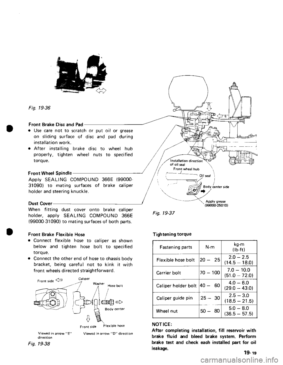 SUZUKI GRAND VITARA 1987  Service Repair Manual 