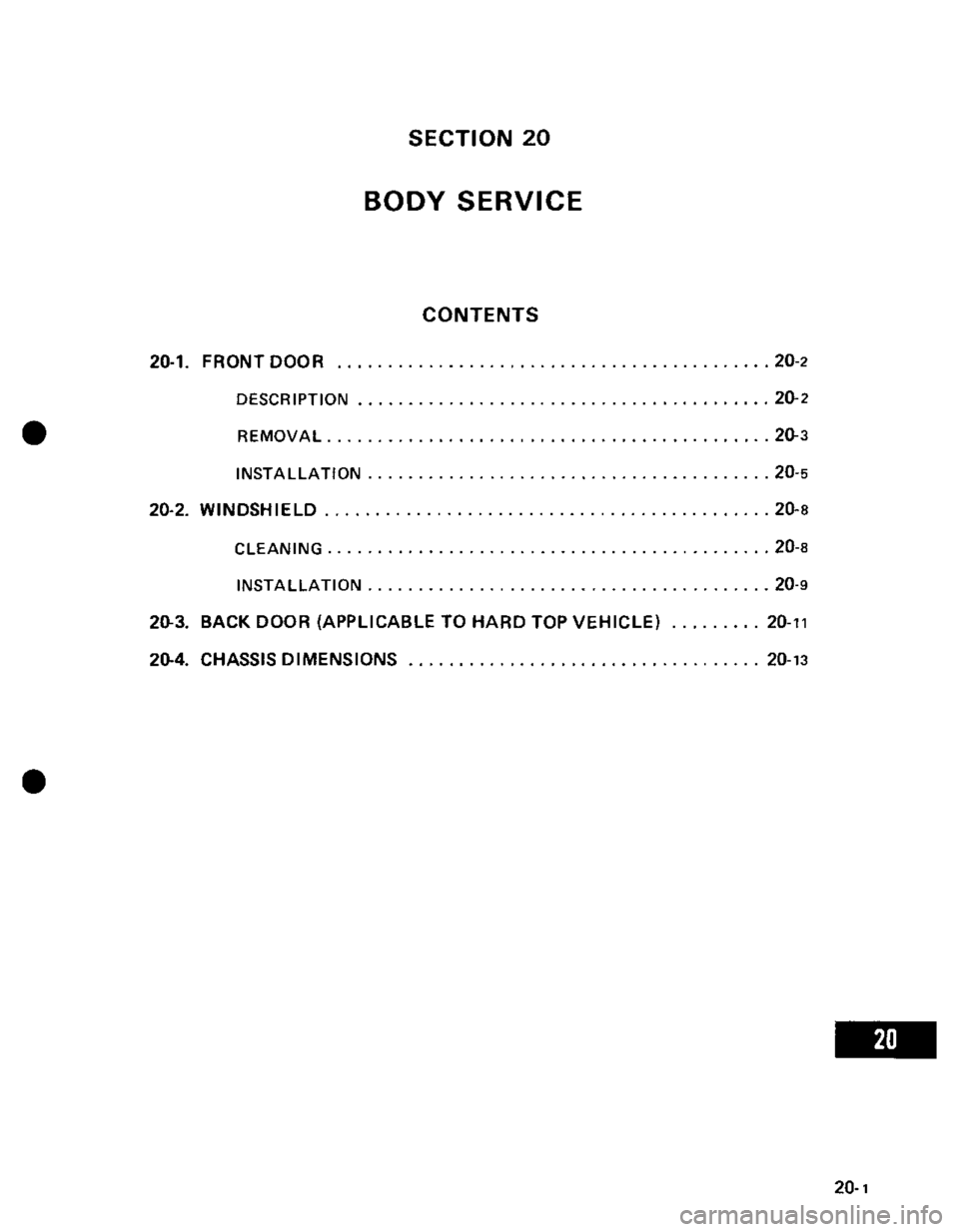 SUZUKI GRAND VITARA 1987  Service Repair Manual 