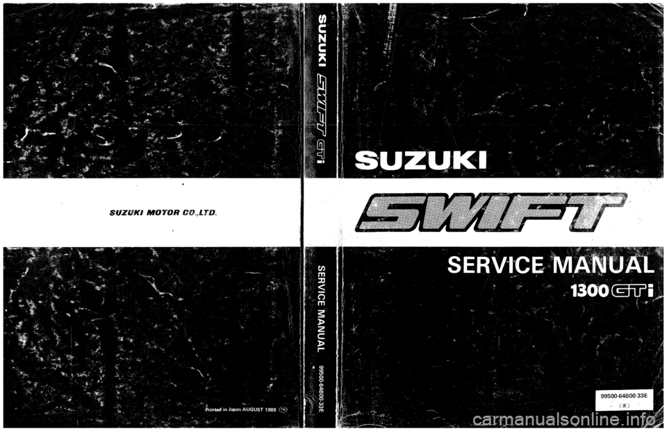SUZUKI SWIFT 1989  Service Manual 