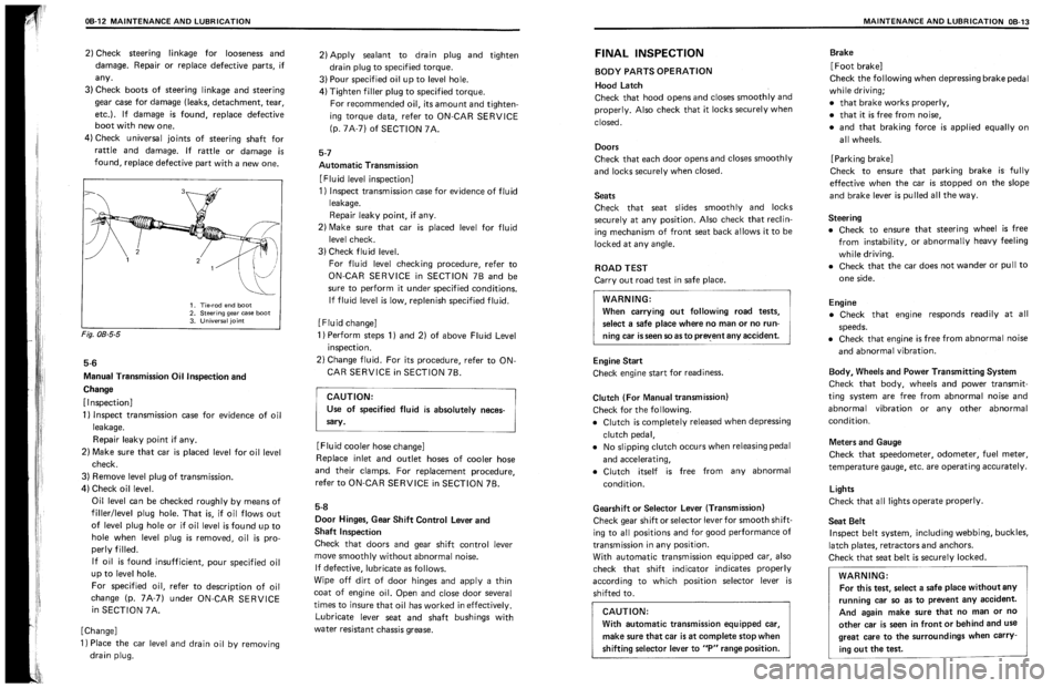 SUZUKI SWIFT 1989  Service Manual 