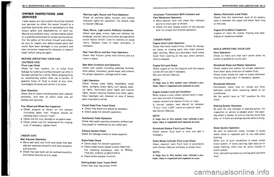 SUZUKI SWIFT 1989  Service Manual 
