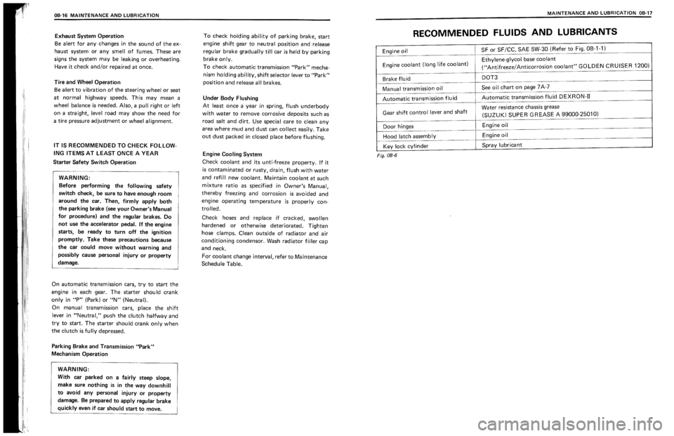 SUZUKI SWIFT 1989  Service Manual 