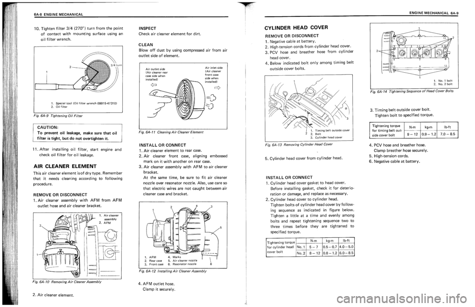 SUZUKI SWIFT 1989  Service Manual 