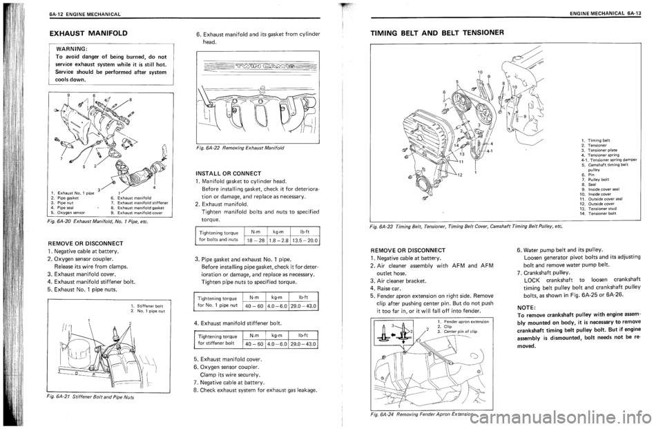 SUZUKI SWIFT 1989  Service Manual 
