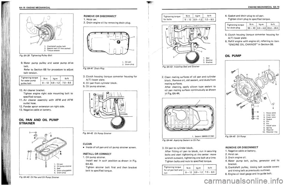 SUZUKI SWIFT 1989  Service Manual 