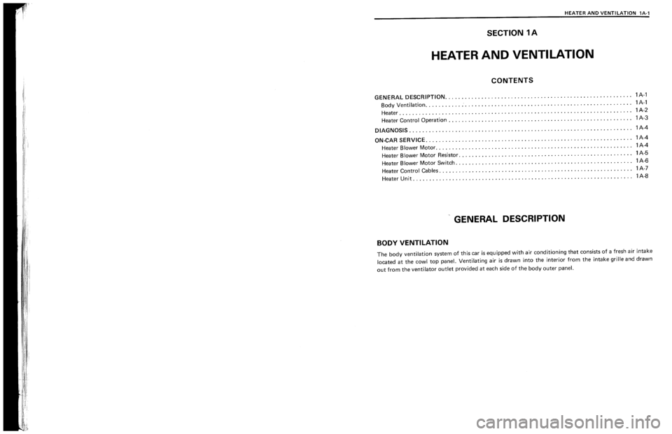 SUZUKI SWIFT 1989  Service Manual 