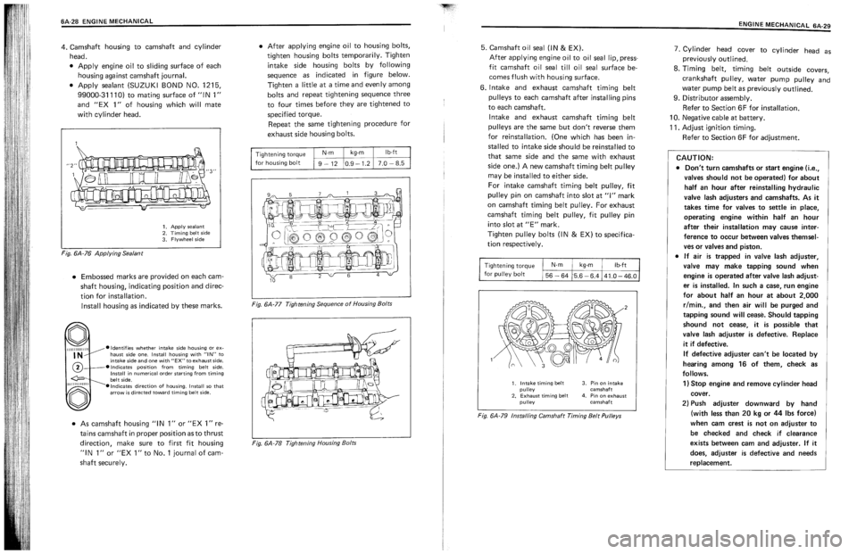 SUZUKI SWIFT 1989  Service Manual 