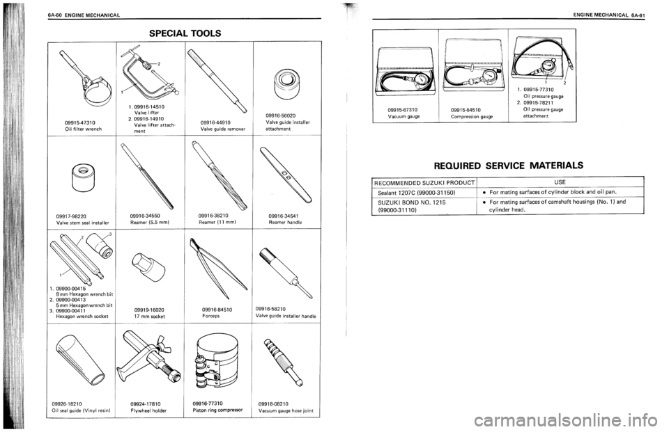SUZUKI SWIFT 1989  Service Manual 