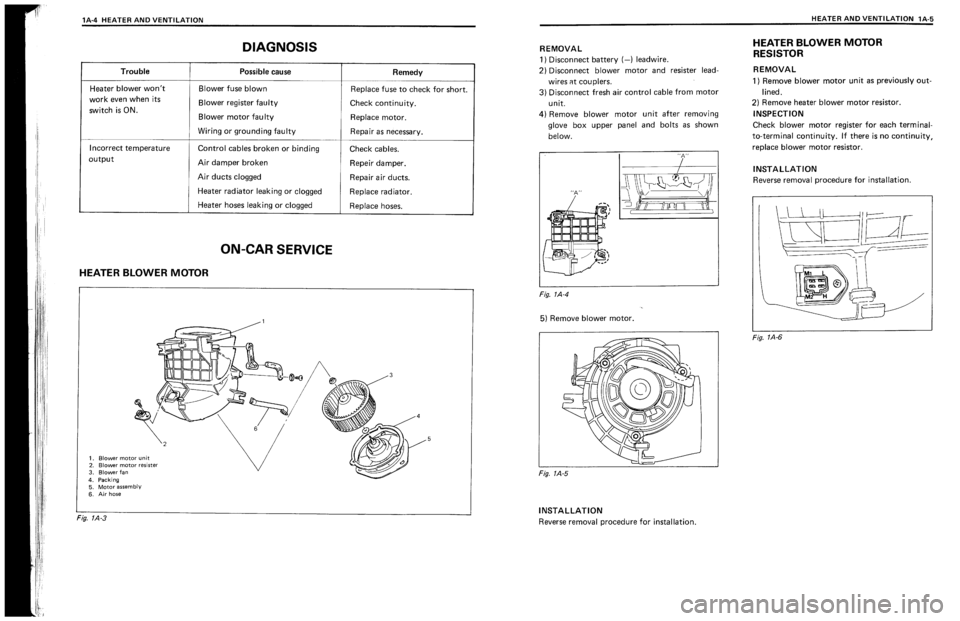 SUZUKI SWIFT 1989  Service Manual 