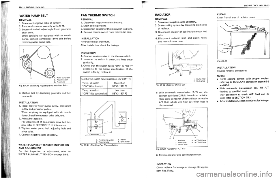 SUZUKI SWIFT 1989  Service Manual 