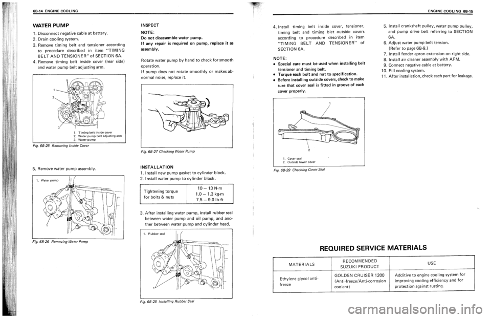 SUZUKI SWIFT 1989  Service Manual 
