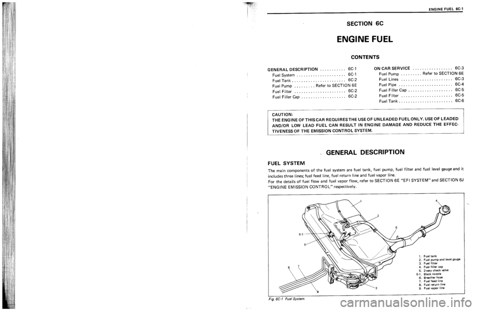 SUZUKI SWIFT 1989  Service Manual 
