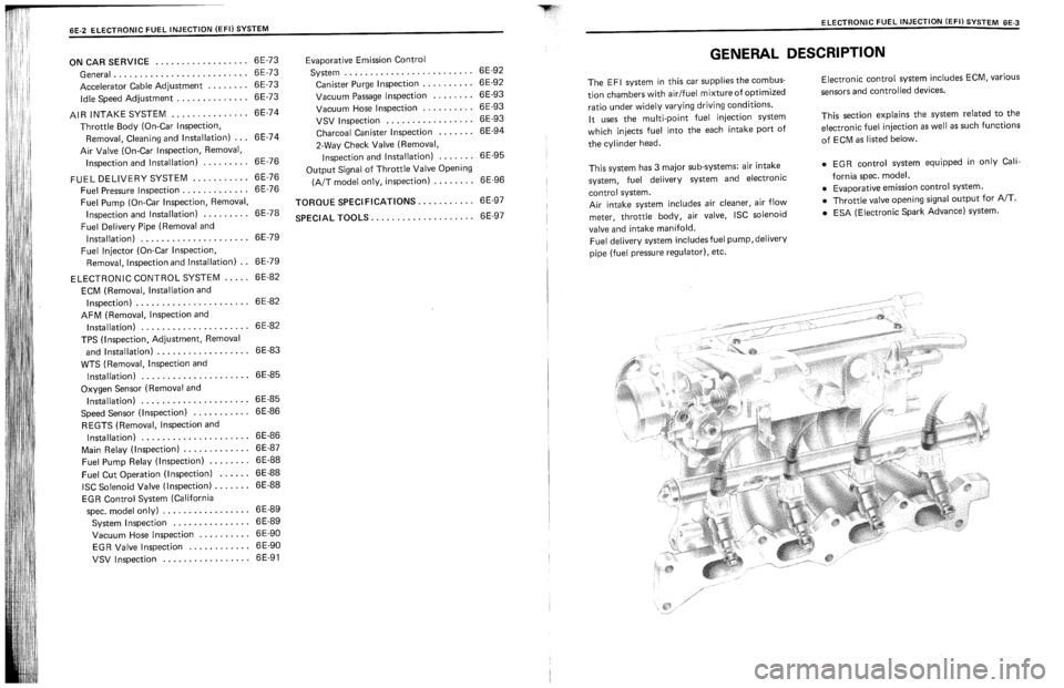 SUZUKI SWIFT 1989  Service Manual 