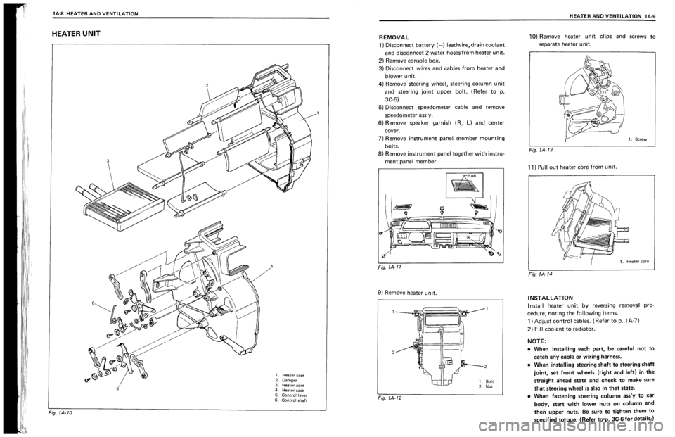 SUZUKI SWIFT 1989  Service Manual 