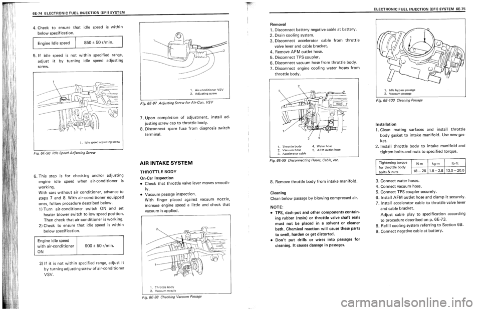SUZUKI SWIFT 1989  Service Manual 