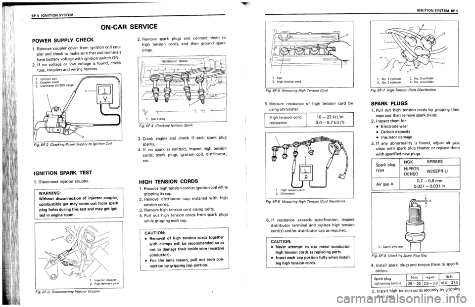 SUZUKI SWIFT 1989  Service Manual 