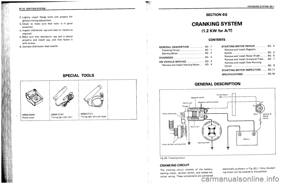 SUZUKI SWIFT 1989  Service Manual 