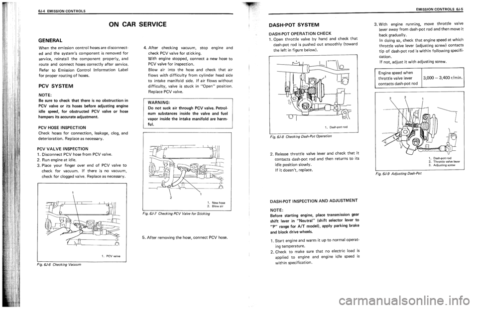 SUZUKI SWIFT 1989  Service Manual 