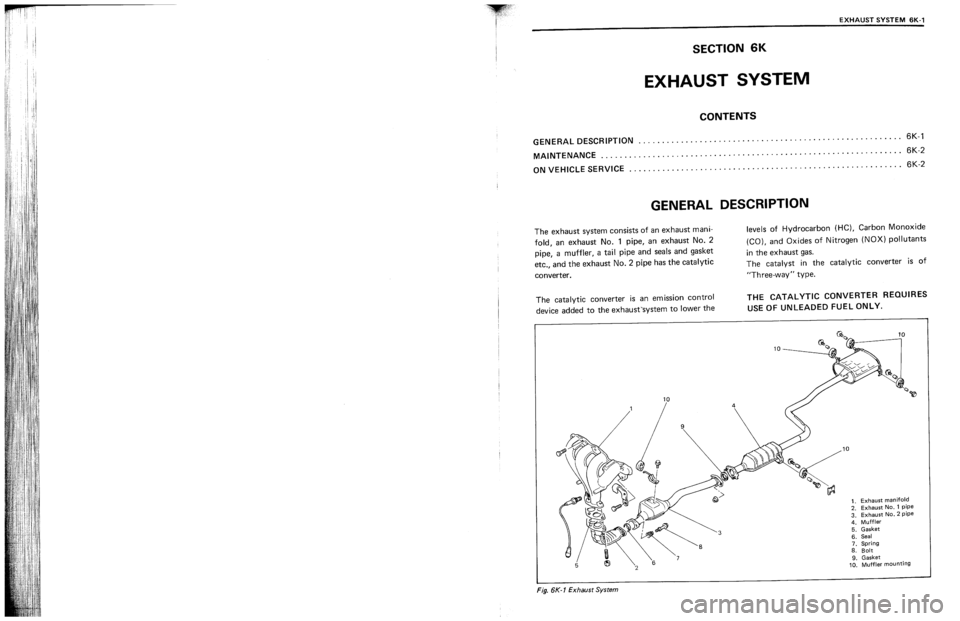 SUZUKI SWIFT 1989  Service Manual 