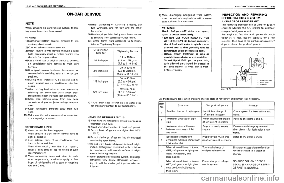 SUZUKI SWIFT 1989  Service Manual 