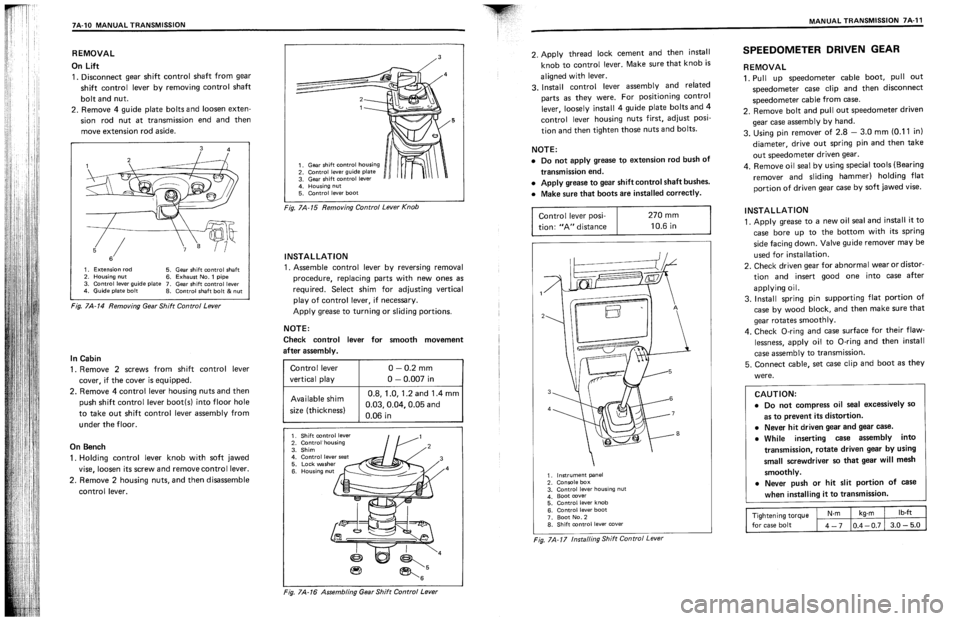 SUZUKI SWIFT 1989  Service Manual 
