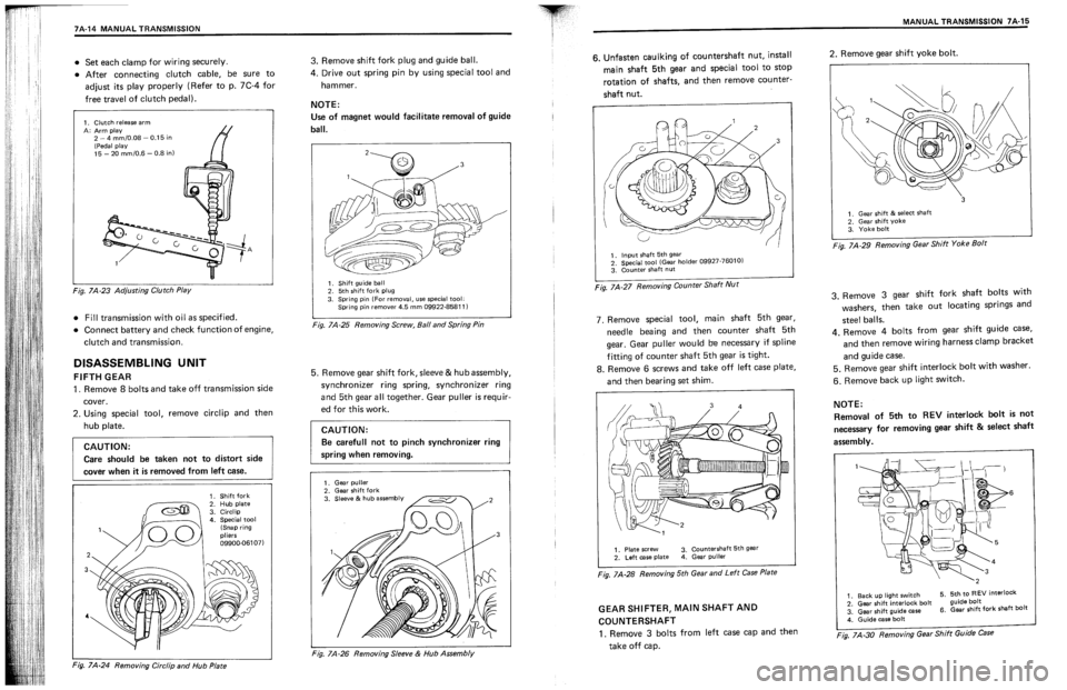 SUZUKI SWIFT 1989  Service Manual 