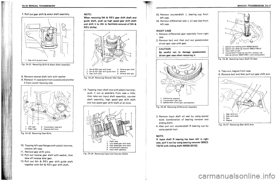 SUZUKI SWIFT 1989  Service Manual 