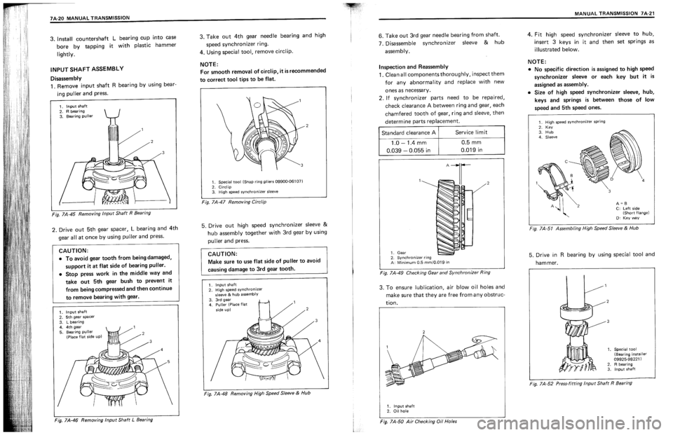 SUZUKI SWIFT 1989  Service Manual 