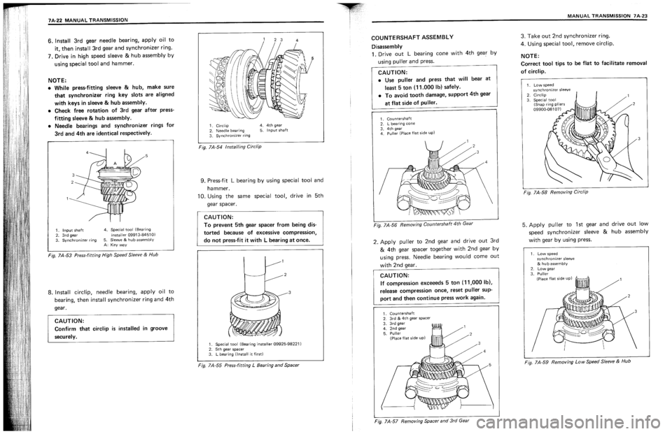 SUZUKI SWIFT 1989  Service Manual 