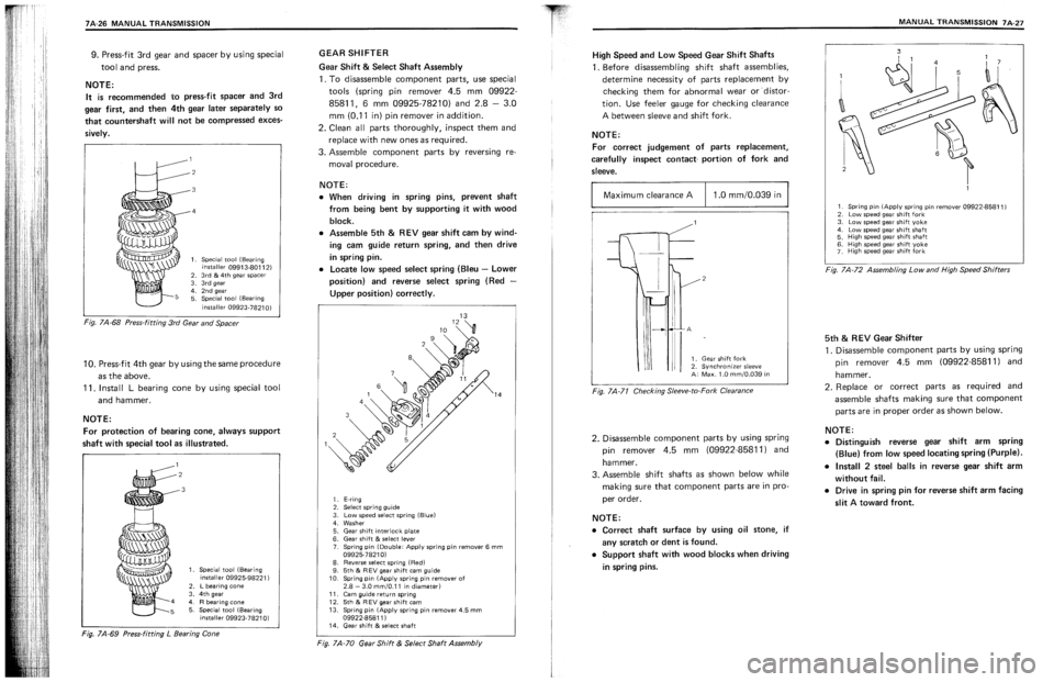 SUZUKI SWIFT 1989  Service Manual 