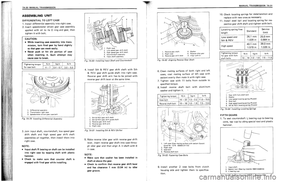 SUZUKI SWIFT 1989  Service Manual 