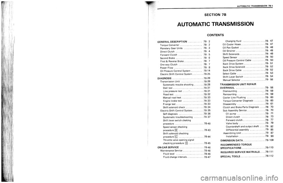 SUZUKI SWIFT 1989  Service Manual 