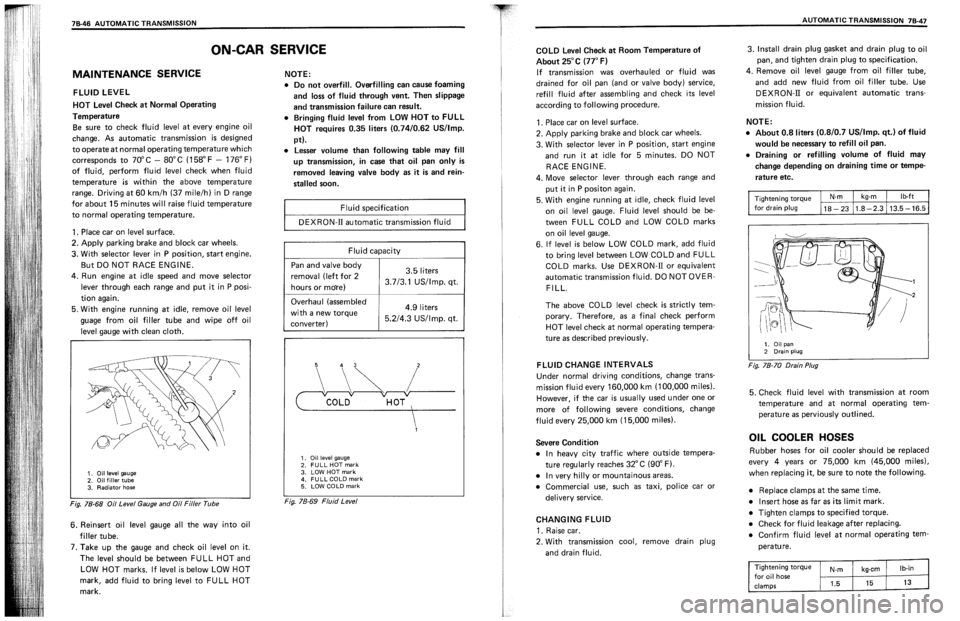 SUZUKI SWIFT 1989  Service Manual 