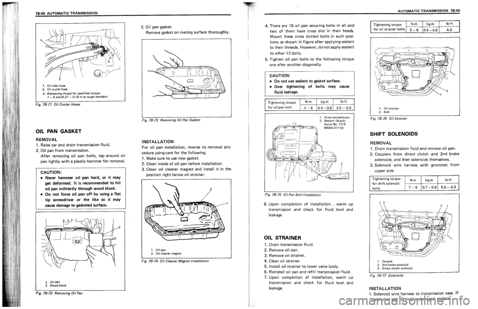 SUZUKI SWIFT 1989  Service Manual 